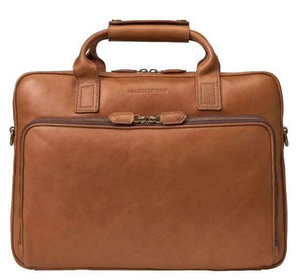 Johnston & Murphy Rhodes Leather Breifcase Business Case