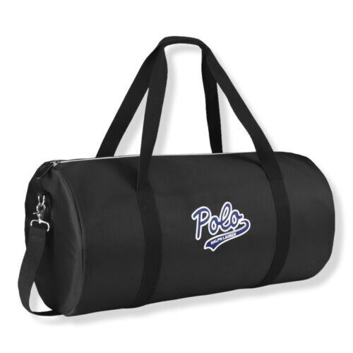 Polo Ralph Lauren Black Duffle Gym Sports Travel Weekender Carry-On Bag NWT