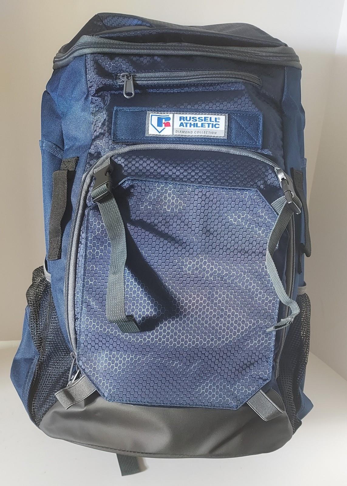 Russell Athletic Adult Polyester Diamond Gear Backpack Baseball Bag NEW Navy