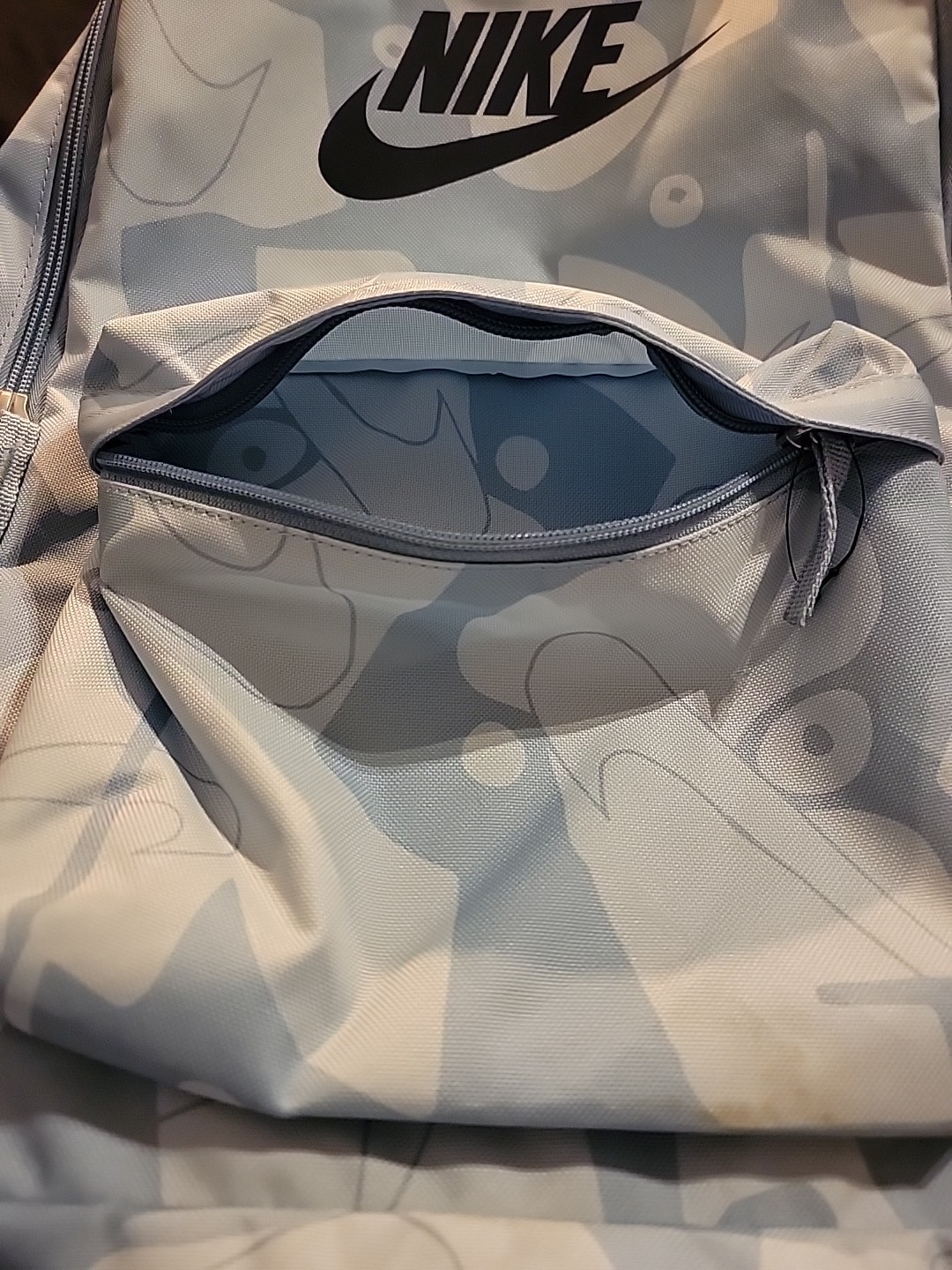 Nike backpack Light Blue And Slight DARKER Blue Used Read PRE-OWNED TIME SCHOOL