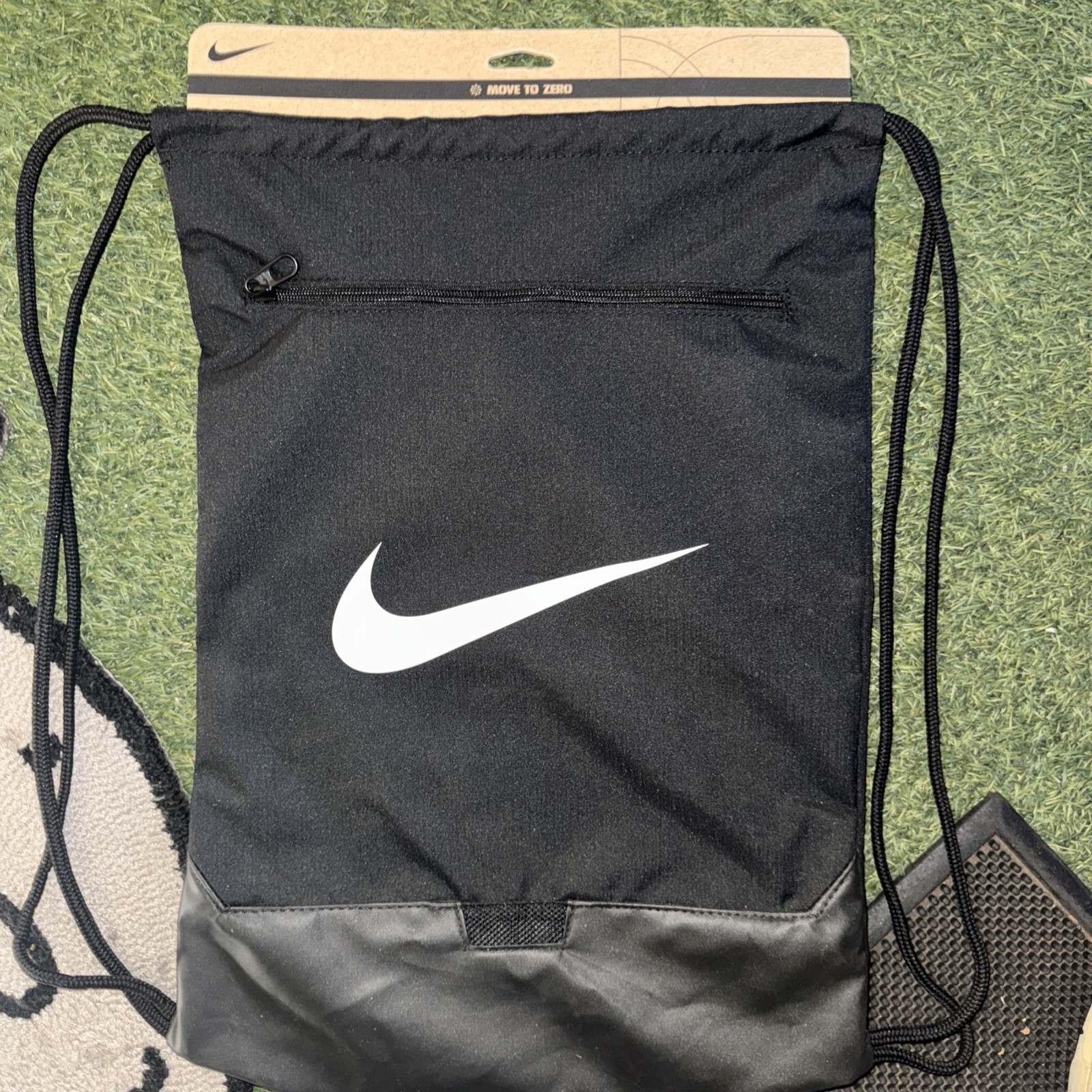 NIKE BRASILIA 9.5 TRAINING GYM SACK (18L) BLACK COLOR DM3978-010
