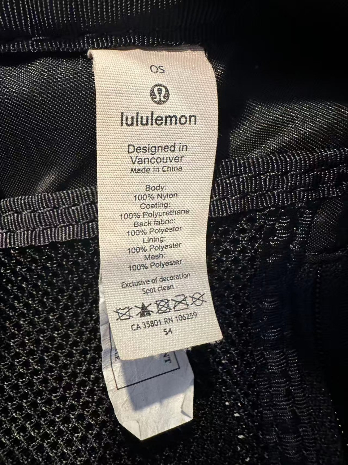 Black Lululemon City Adventurer backpack,iconic metal logo and waterproof fabric