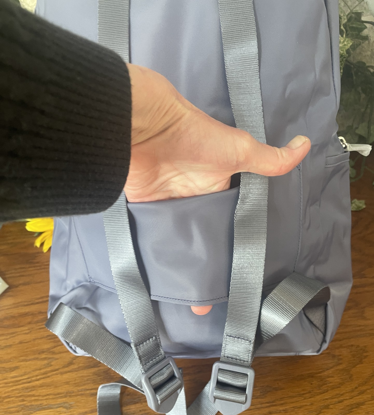 NWT TUMI LAVENDER PACKABLE BACKPACK FOLDABLE SHOULDER LARGE BAG TRAVEL CARRYON