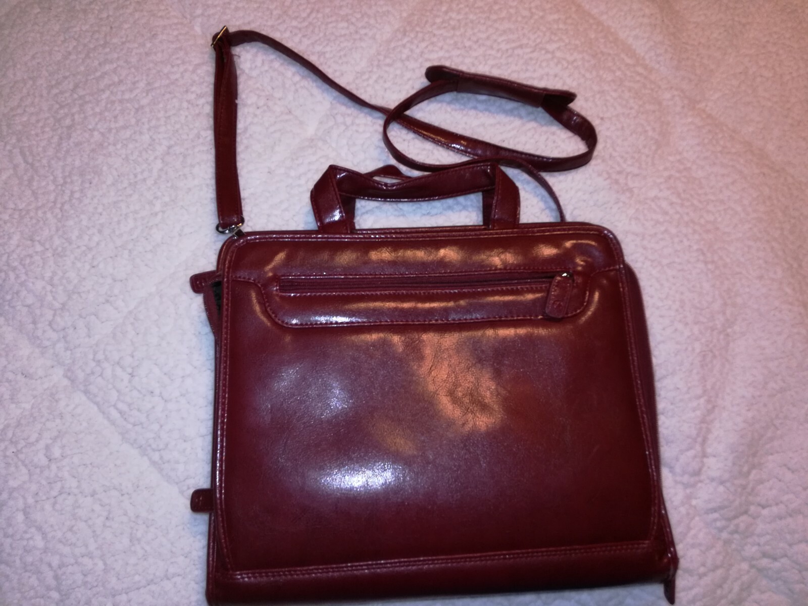 Foray Leather Planner 3 Ring Multi Pocket 10 x 8 Inches briefcase organizer (B2)