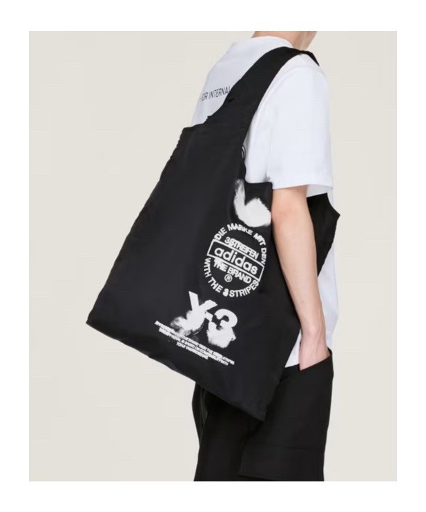 Y-3 Logo Printed Tote Bag