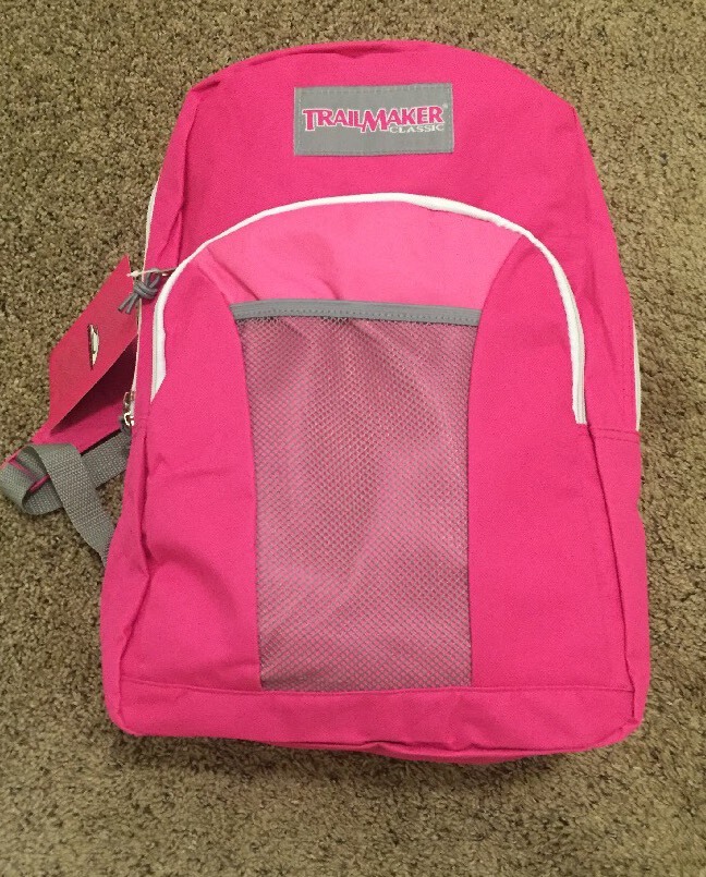 Trailmaker Classic 17 Inch Backpack Pink New with Tag