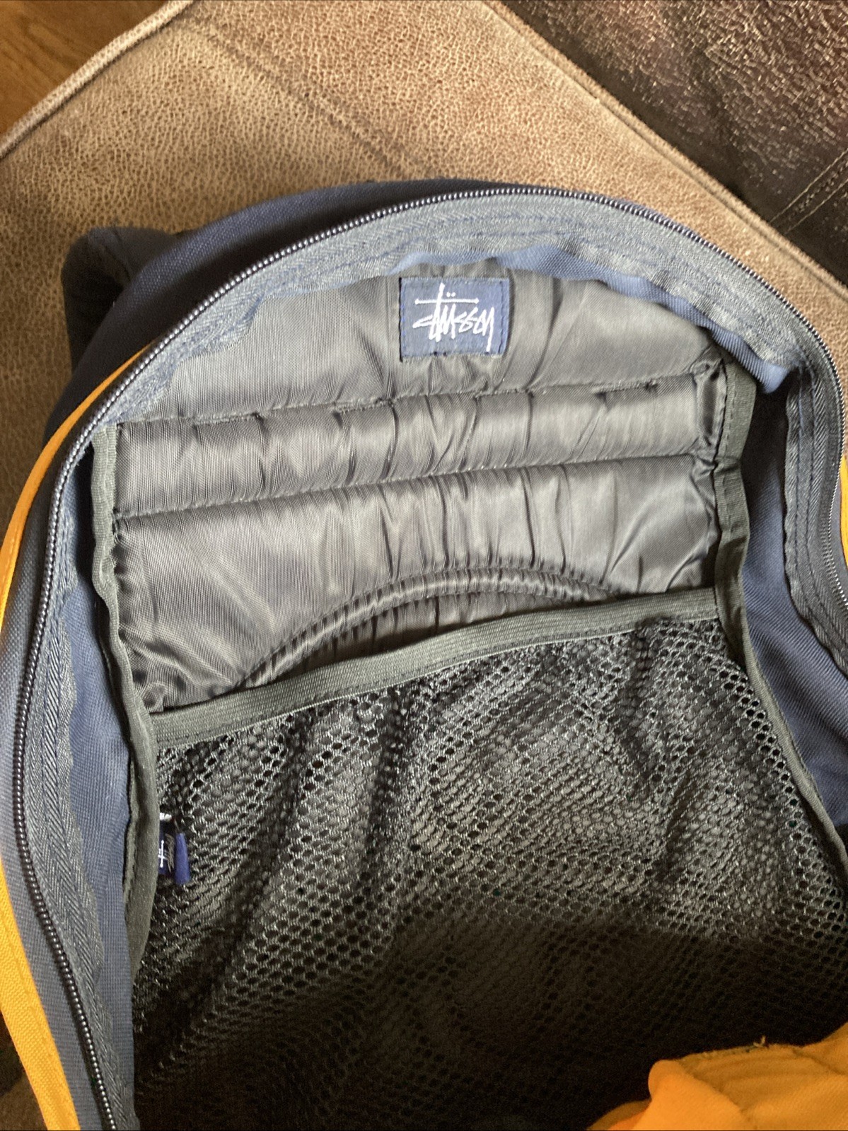 Vintage Stussy Backpack – Maize/Blue – Used – VG