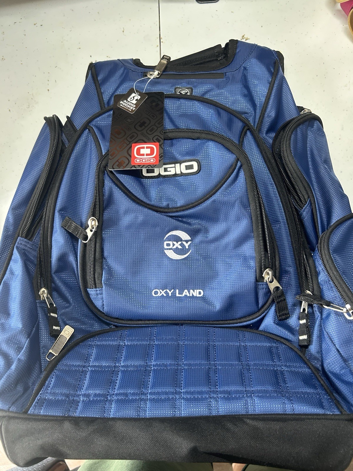 NWT OGIO Metro Laptop Backpack Blue Tech Organizer Travel Pack Fits 15″ Laptop