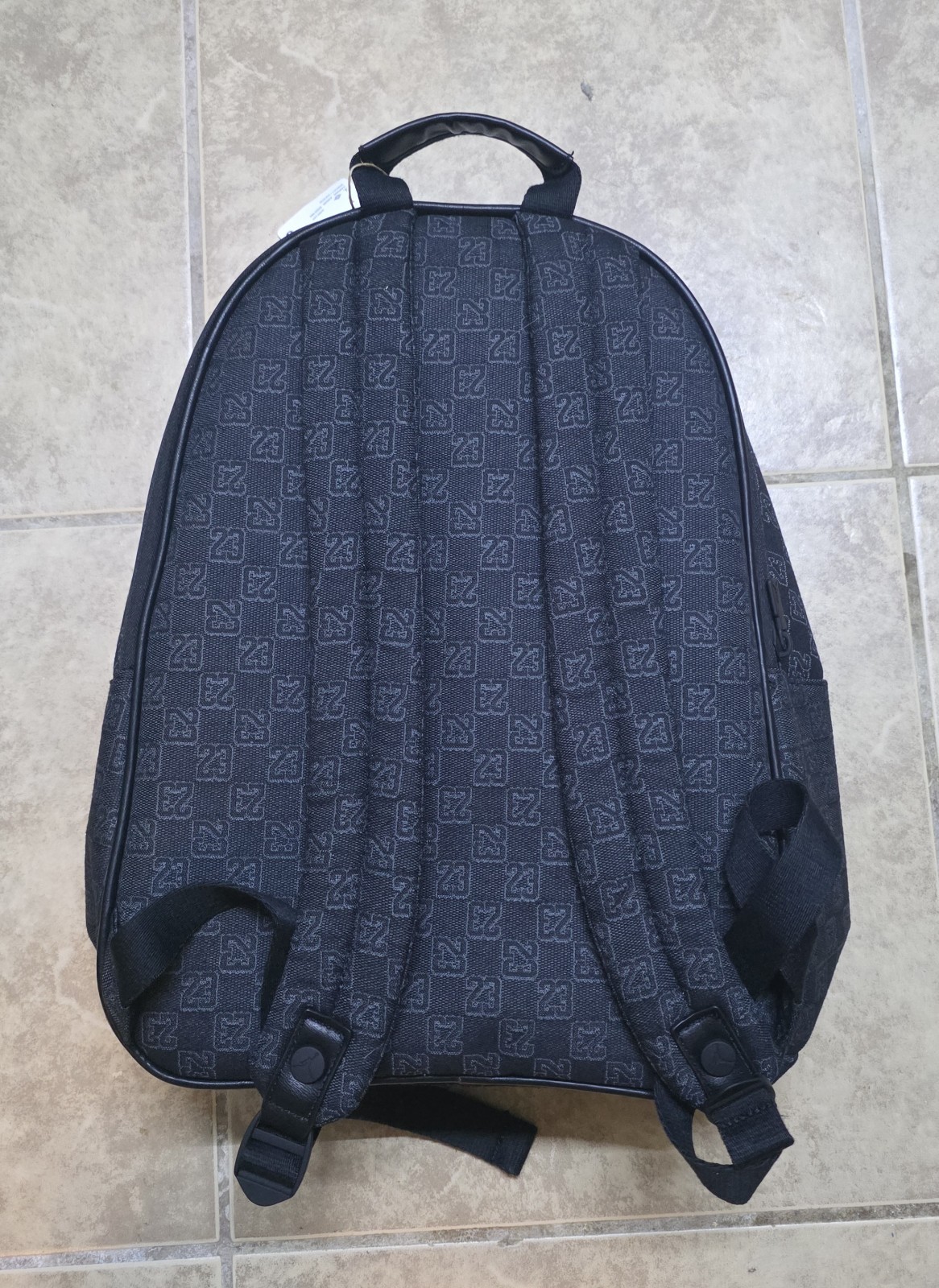 Jordan Air Monogram Backpack 20L Black Bookbag Luxury Bag MA9155-023 Limited