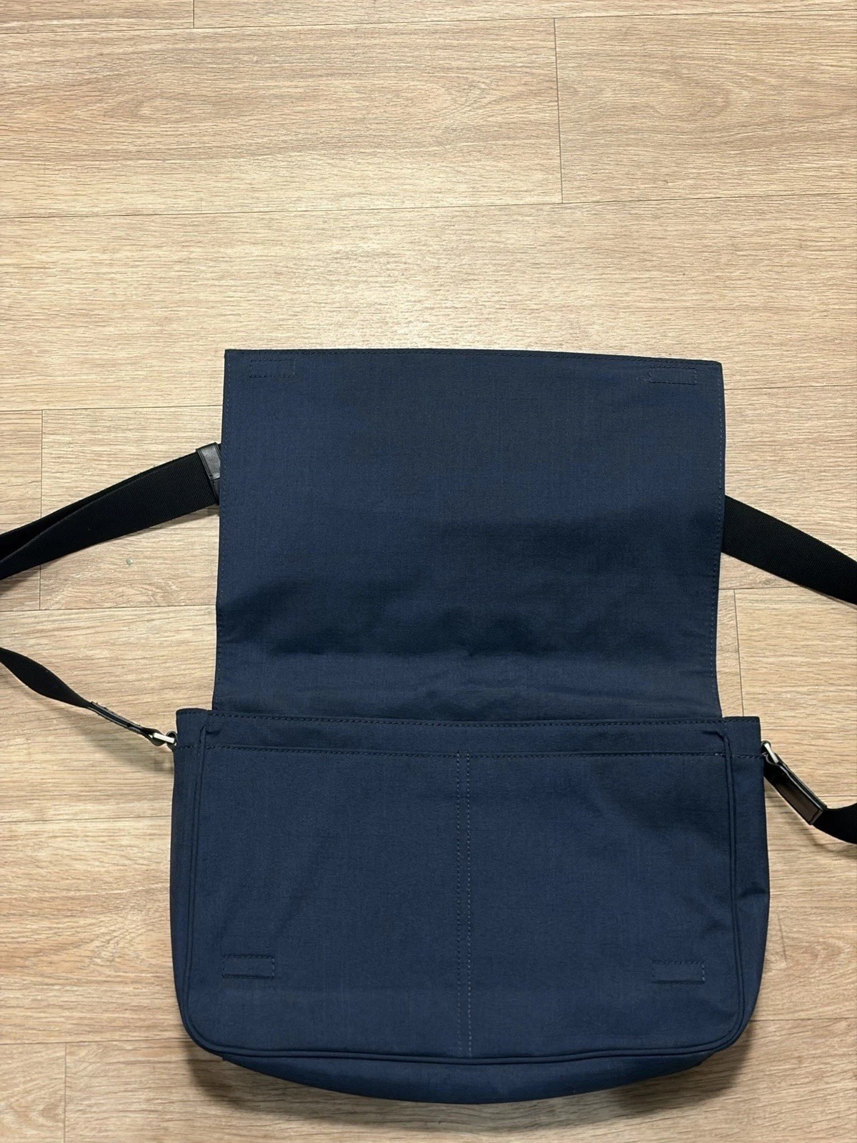 Jack Spade Navy Canvas Messenger Bag