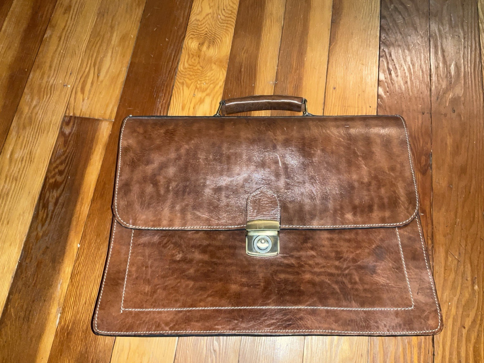 BRAND NEW Real Leather Briefcase Bag From Morocco!