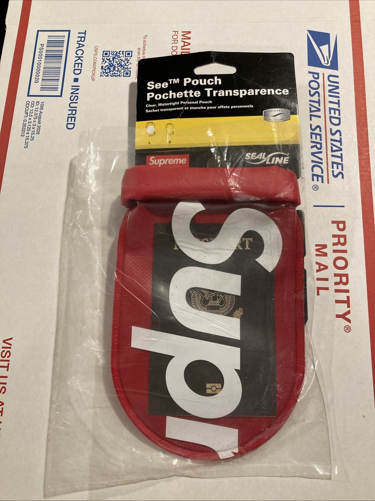 Supreme SS18 SealLine Pouch Large Red