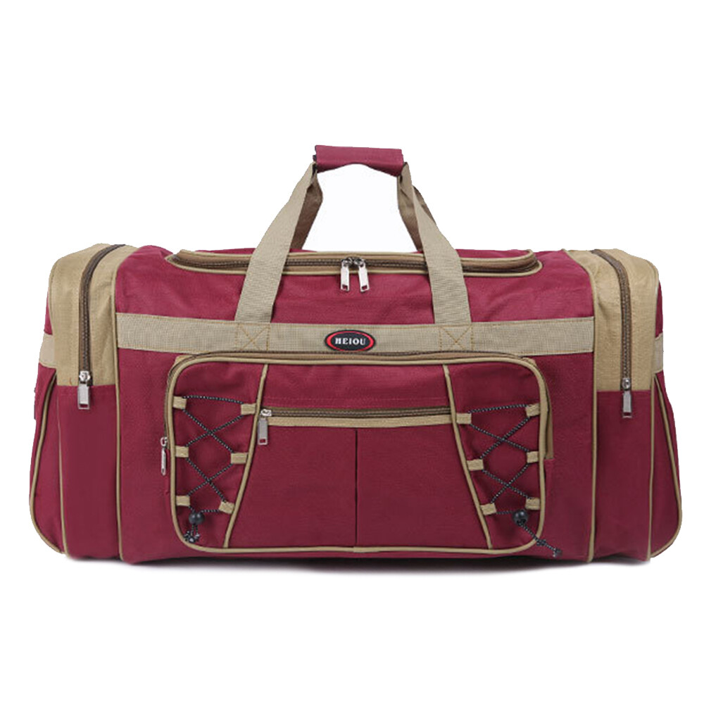 72L Large Duffle Bag for Men Women Foldable Travel Luggage Weekender Bag w Strap