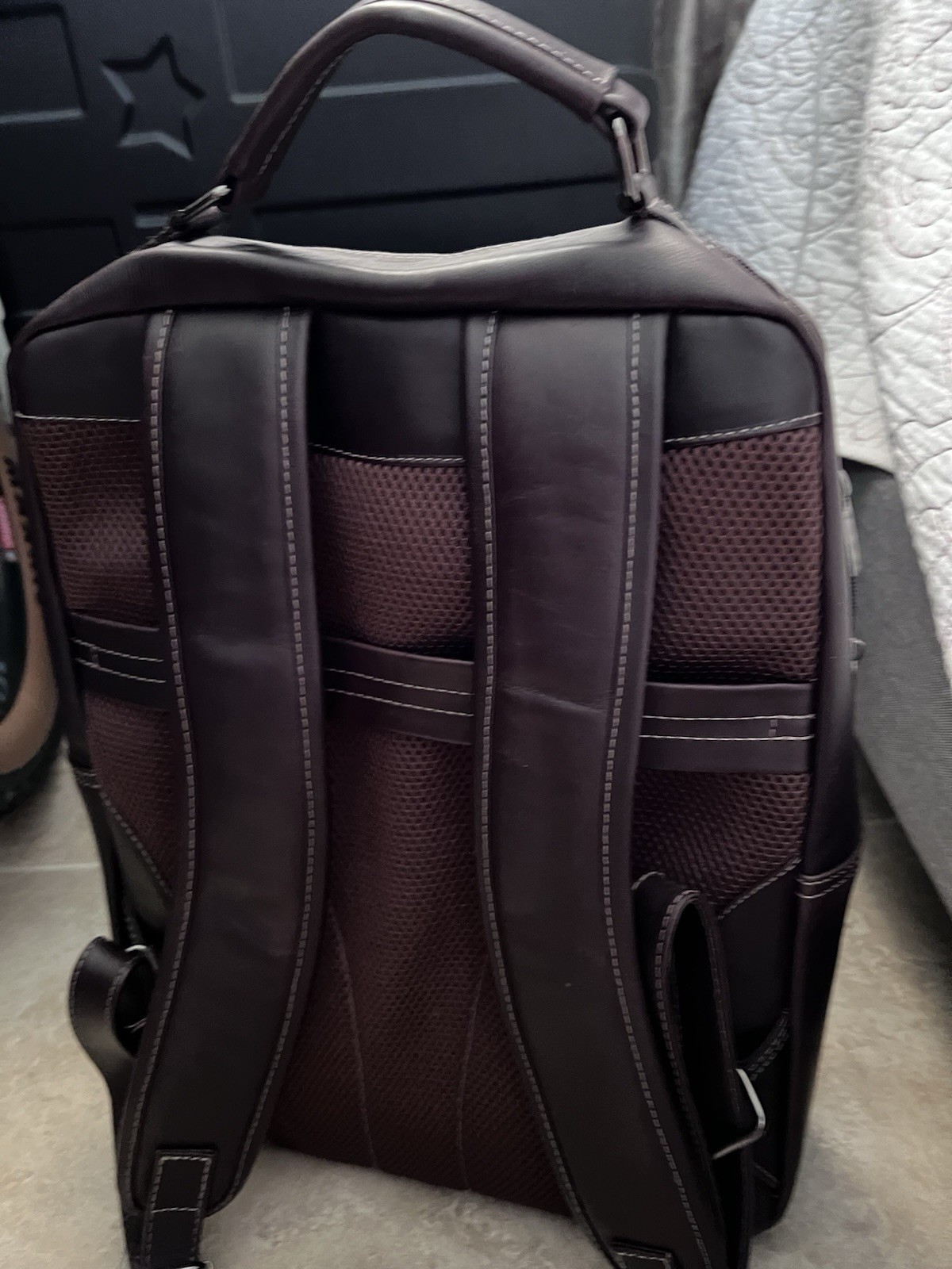 Leather Genuine Backpack 15. inch Laptop Bag made in Colombia.