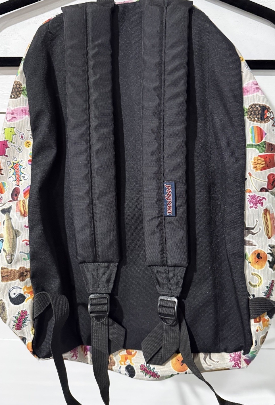 Jansport Multicolor Student Sticker Bomb Emoji Animals Food Print Backpack
