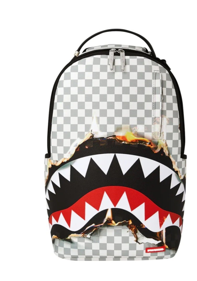 Sprayground Shark of Paris Mean & Clean White Backpack 910B2947NSZ