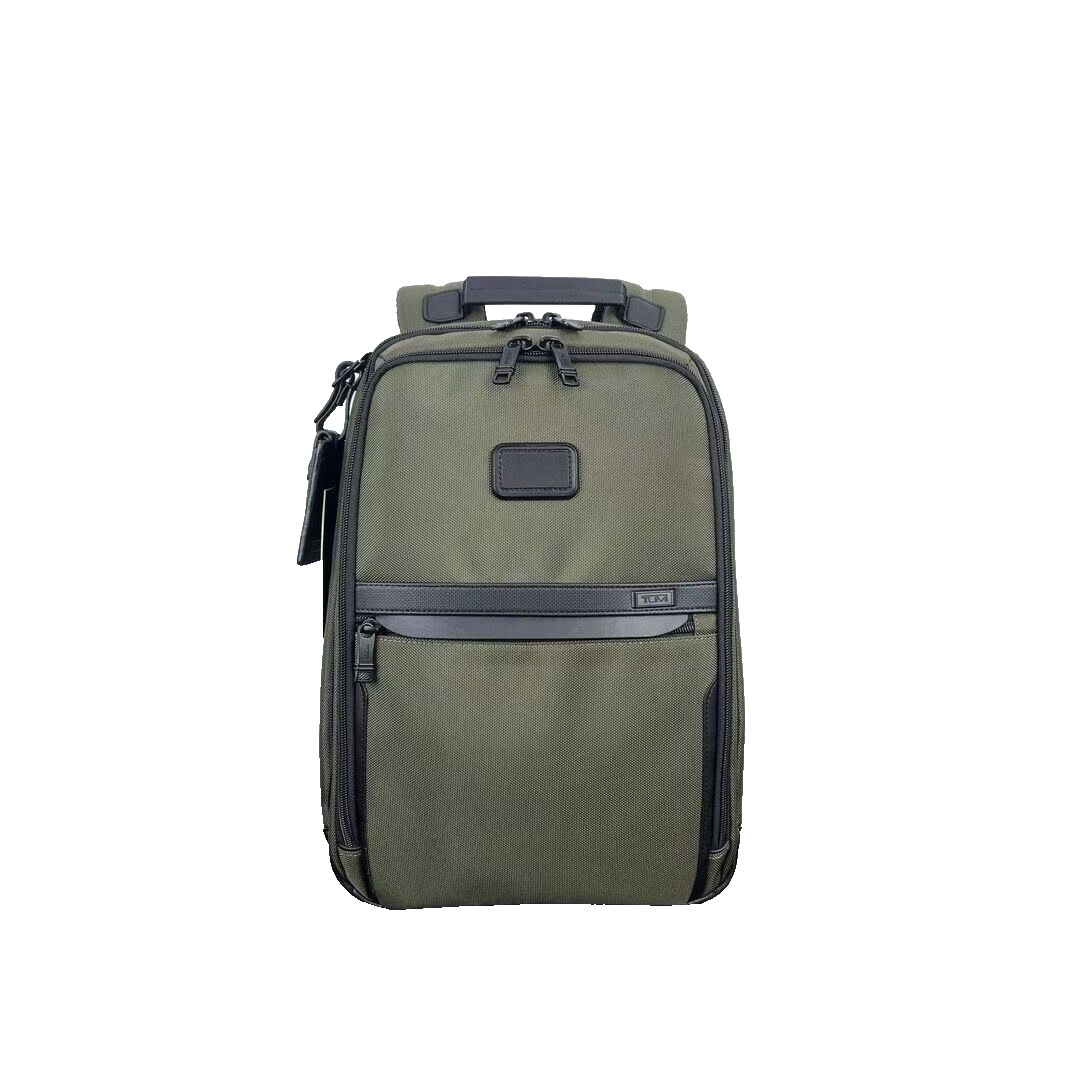 TUMI ALPHA 3 SLIM SOLUTIONS Brief pack Green Nylon Business Travel Outlet
