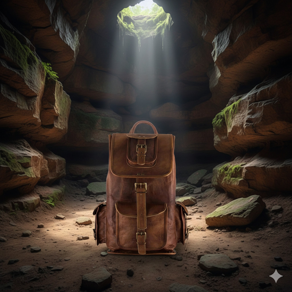 Bag Leather Backpack Genuine Rucksack Men’s Shoulder Vintage Travel Laptop New