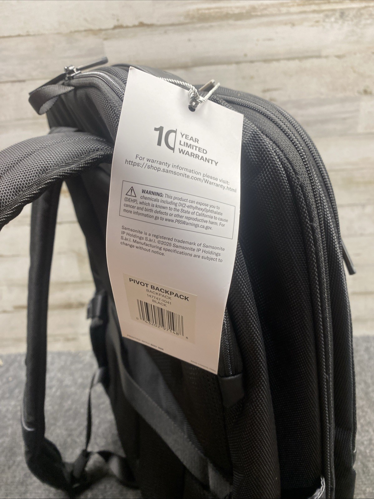 Samsonite Pivot Backpack 18.5Hx12.0L X8.0W Business/Travel 147747-1041