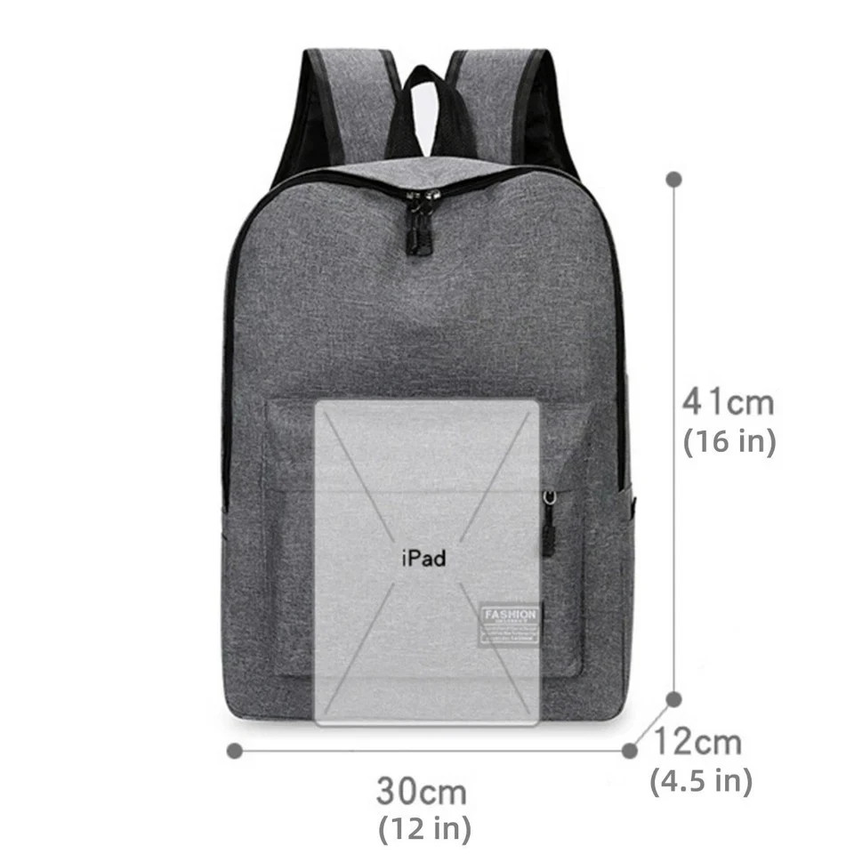 Men’s Nylon Backpack Laptop Travel School Business Casual Bookbag Daypack Bag US