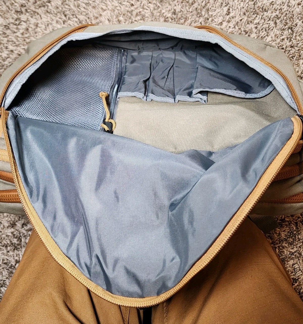 MYSTERY RANCH 3WAY Backpack Briefcase Tan Wood Waxed Canvas 22L Durable 3 WAY