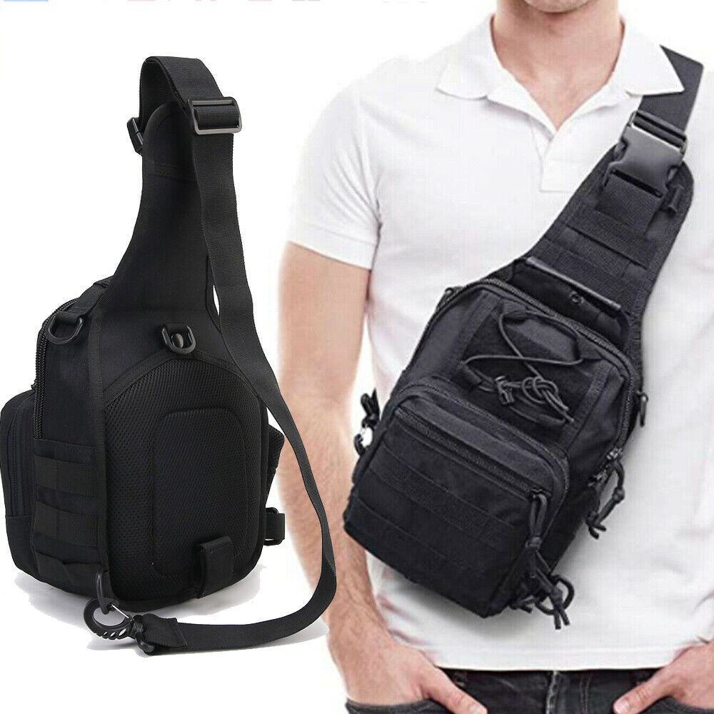 Tactical Compact EDC Sling Bag – Concealed Carry Shoulder Bag for Travel Hiking