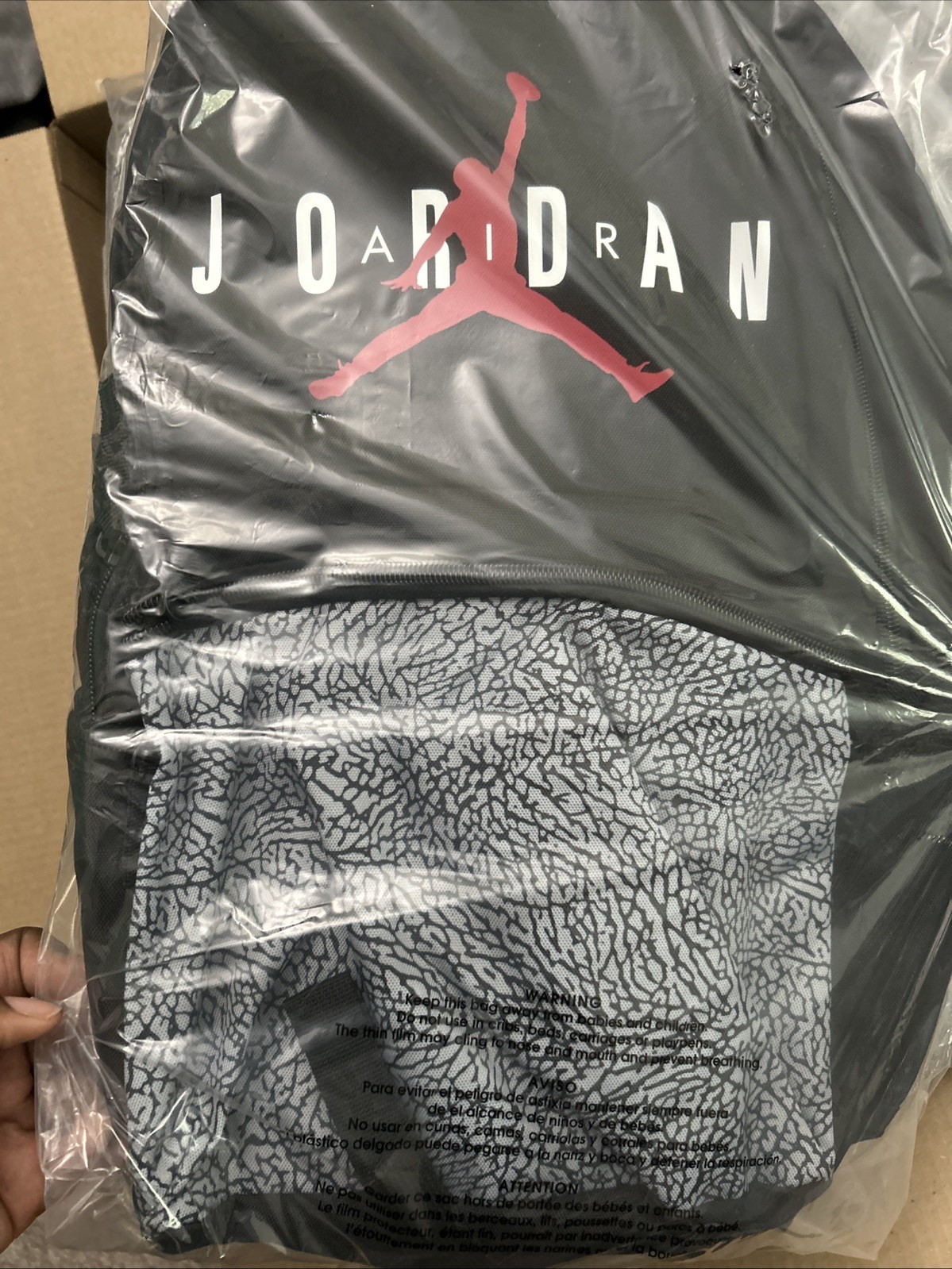 Nike Air Jordan Black Red Jumpman Classic Backpack School Sports Bag New