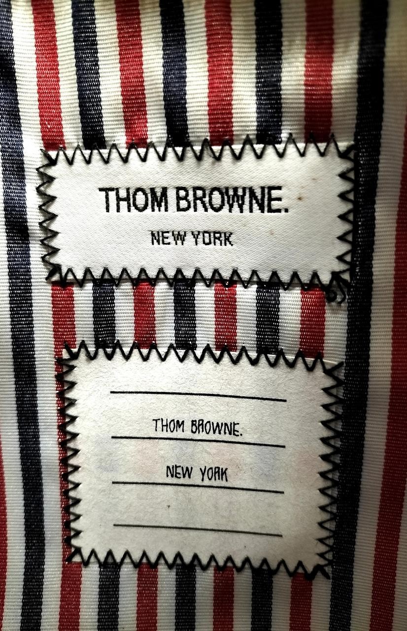 Small Zipper Tablet Holder Model Size 29.5 20 cm THOM BROWNE