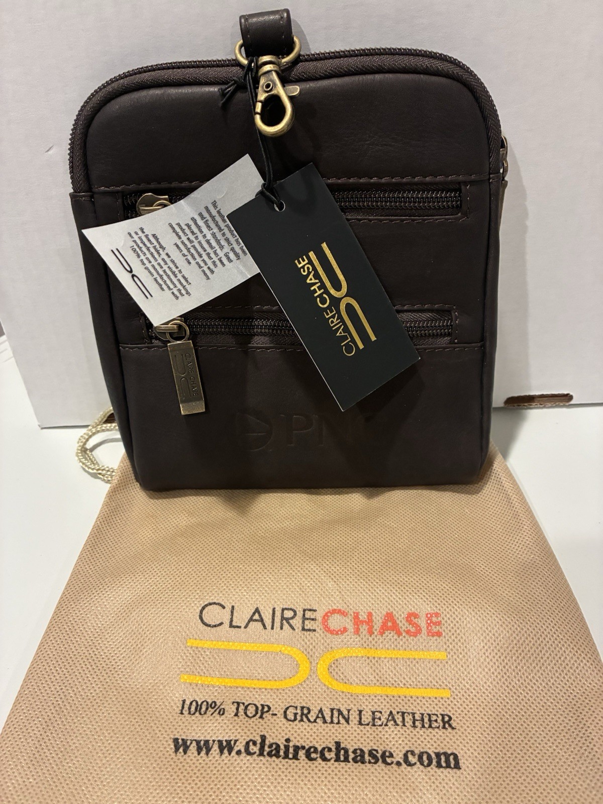 Claire Chase Luxury Leather Ditty Bag