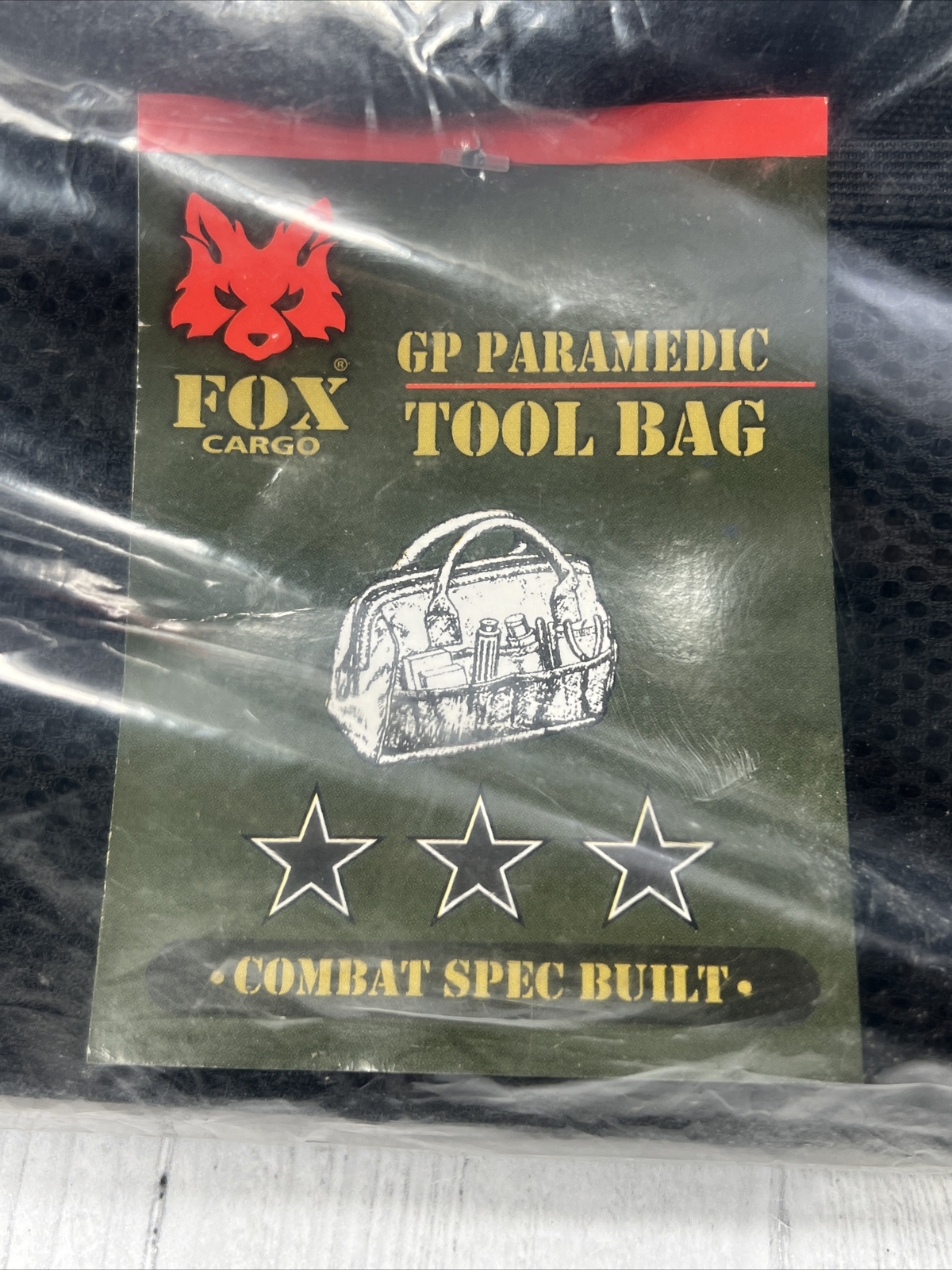 Fox Cargo GP Paramedic Black Tool Bag Combat Spec Built New