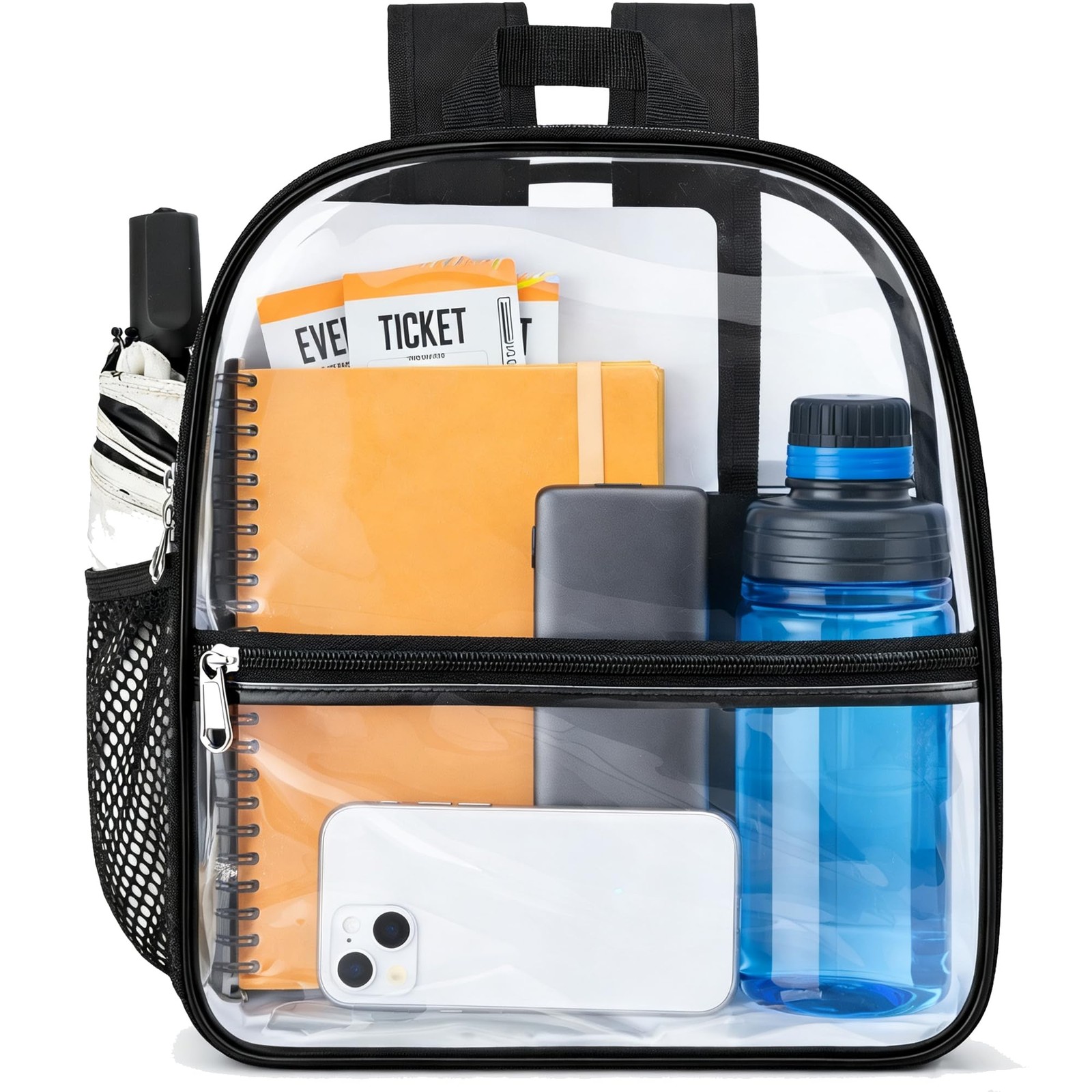 Clear Stadium Backpack Waterproof Event Bag 12x6x12 for Concerts & Sports