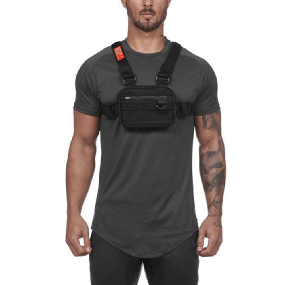 Tactical Combat Chest Rig Concealed Front Pouch Recon Kit Pack EDC Carry Pouch