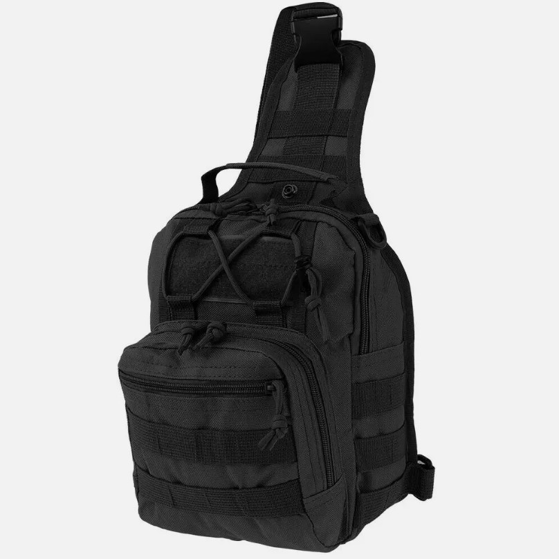 Mens Backpack Tactical Sling Shoulder Bag Molle Travel Chest Pack Outdoor Hiking