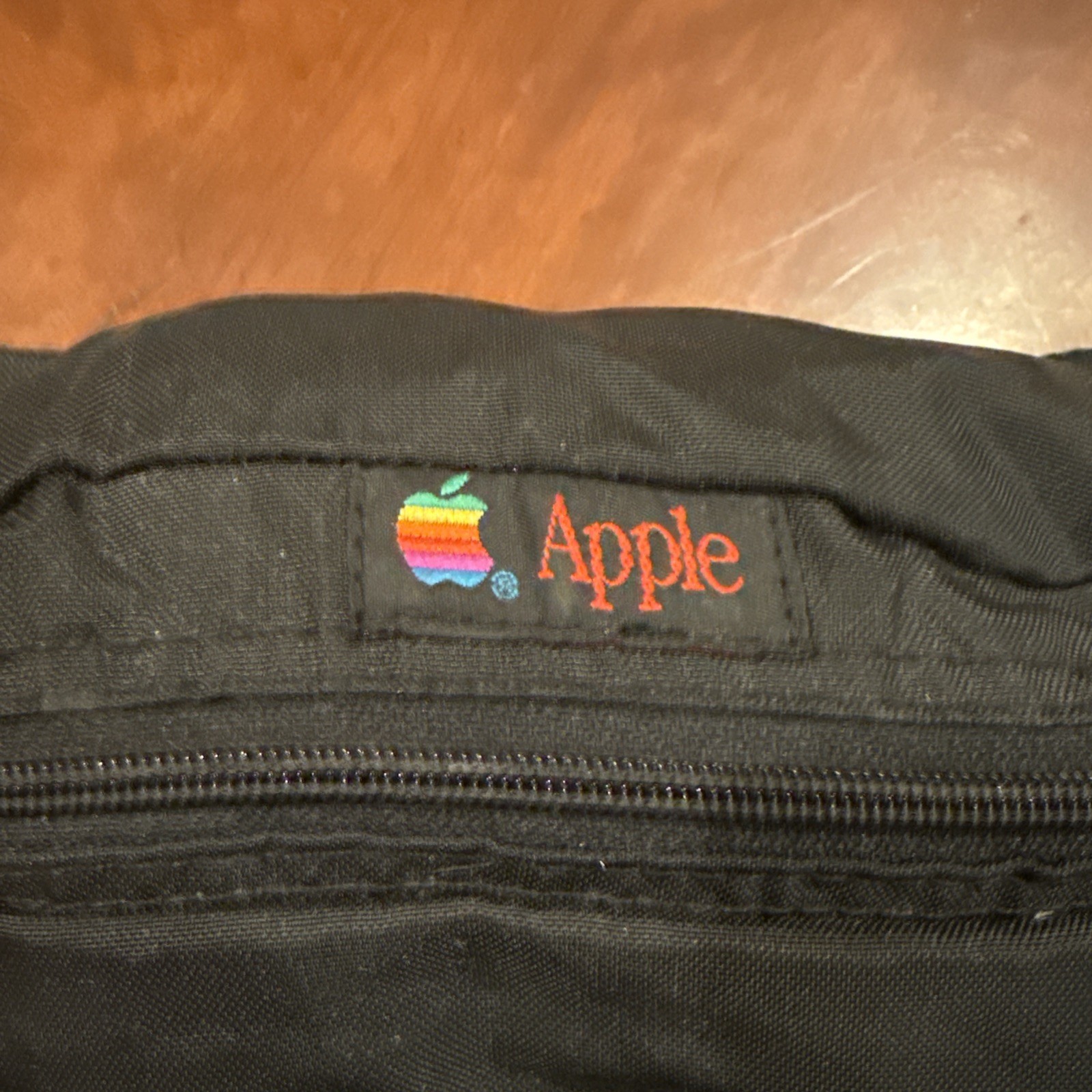 Vintage Apple Fanny Pack Rare Retro Rainbow Logo 2 pocket Waist Bag Made in USA