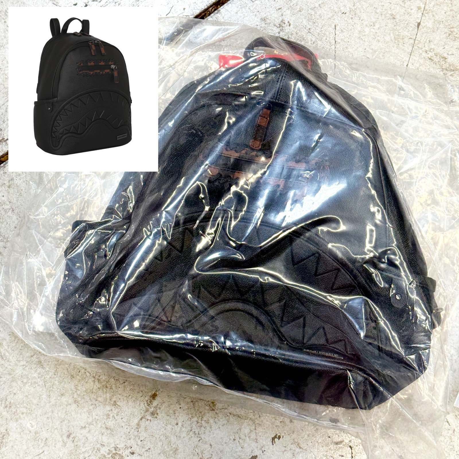 *NEW* SPRAYGROUND DOSE OF CHECK DEUX SAVAGE Backpack BLACK (B8013) 👍