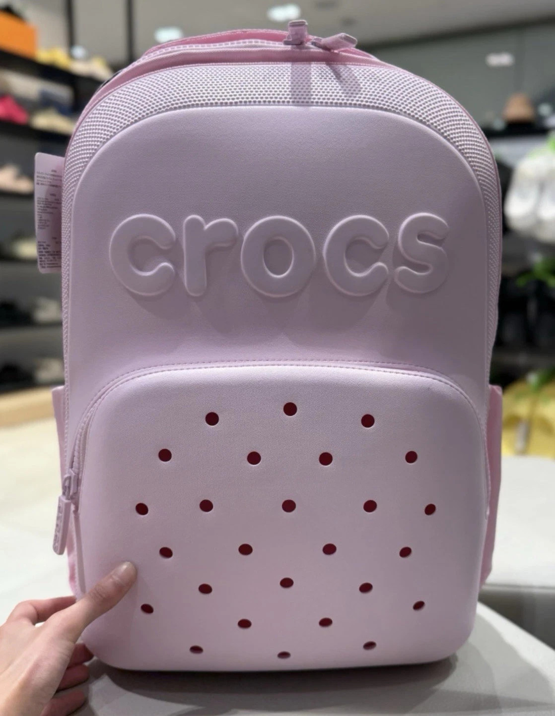 [CROCS] Crocs Classic Backpack 210190 PINK MILK UNISEX SIZE