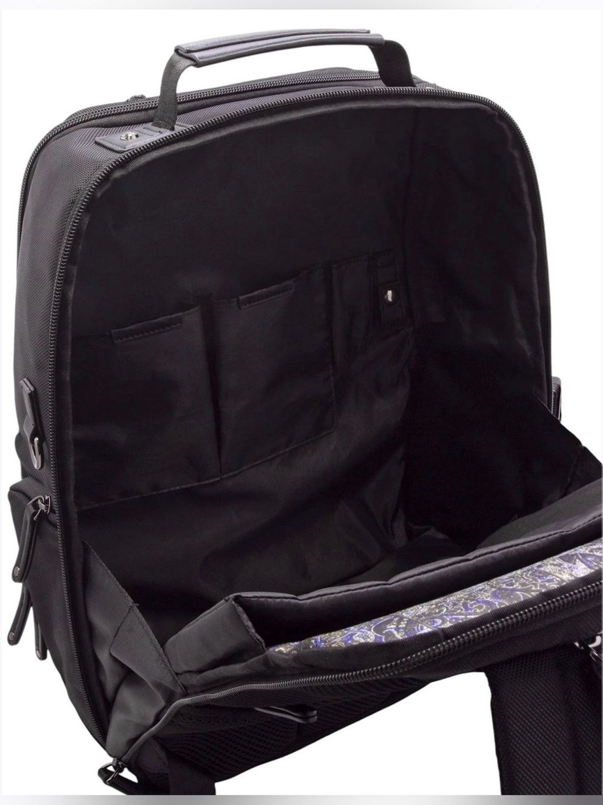 Robert Graham Everett Cache Series Black Tech Backpack Laptop Travel Bag NEW