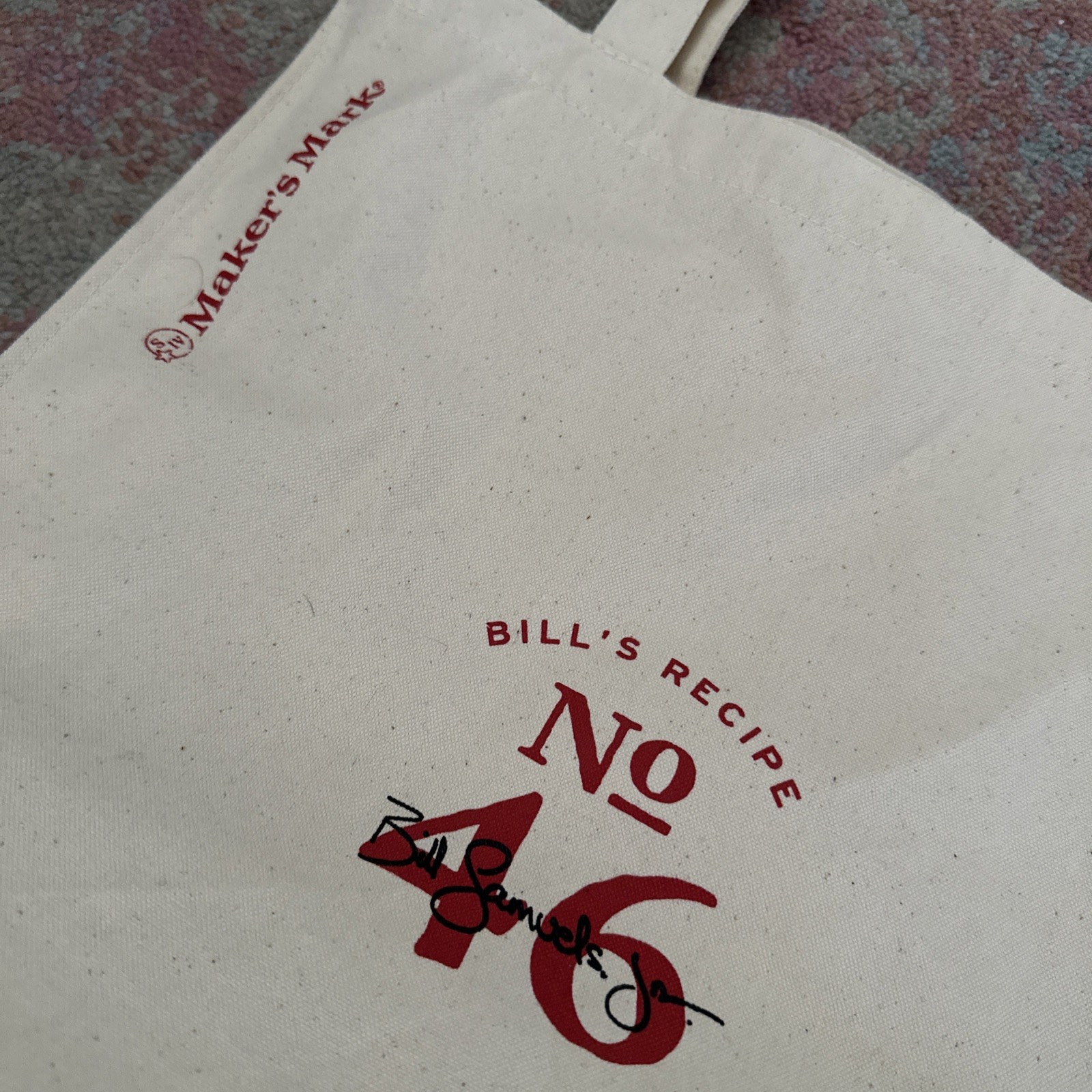 Maker’s Mark Bourbon Whiskey “Bill’s Recipe No. 46” Tote Bag RARE