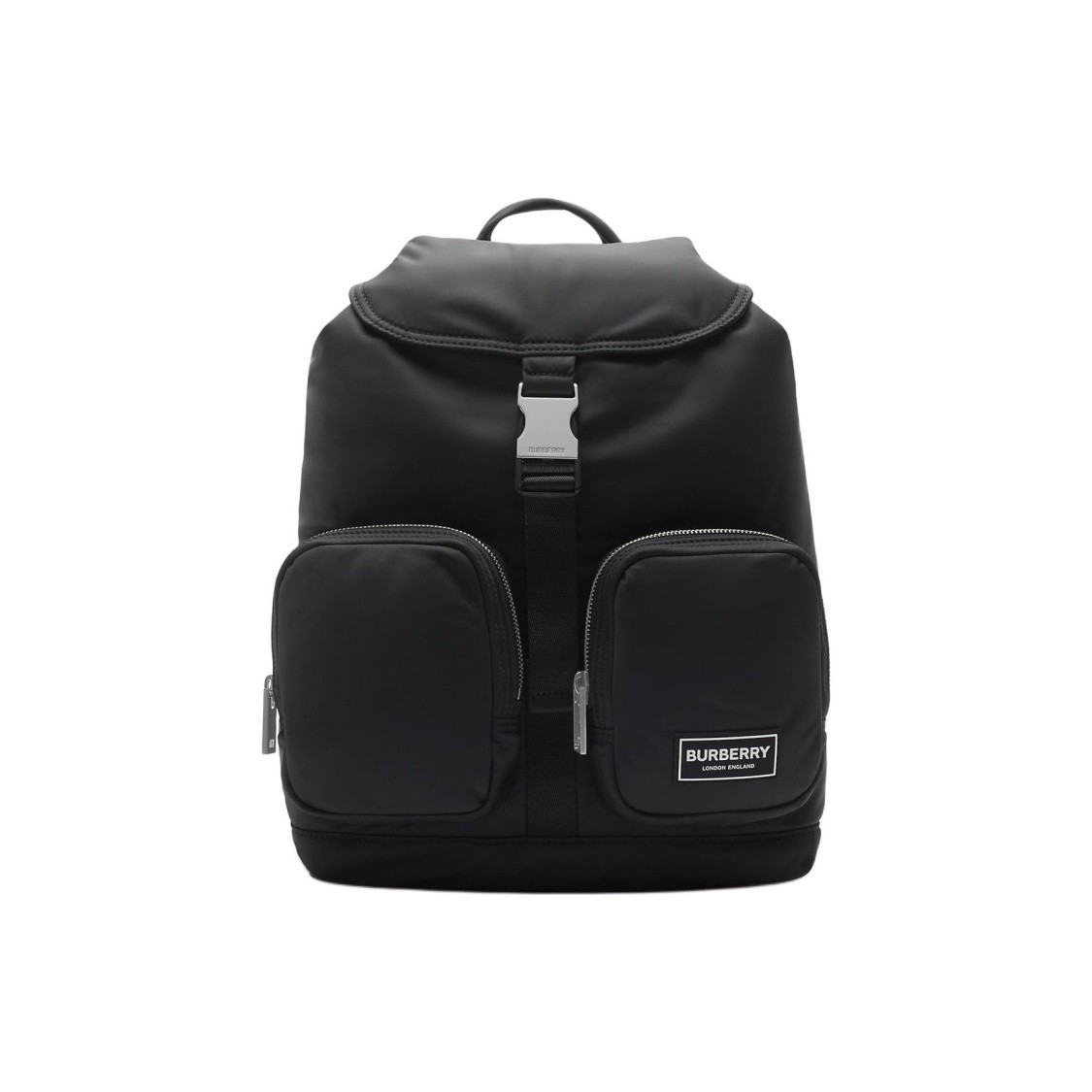 Burberry Backpack Unisex Black 10.8×4.9×14.6 in