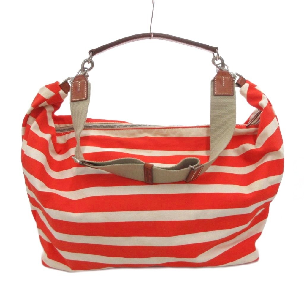 Daniel & Bob Canvas Shoulder Bag Orange 33cm (13″) Vintage B Condition