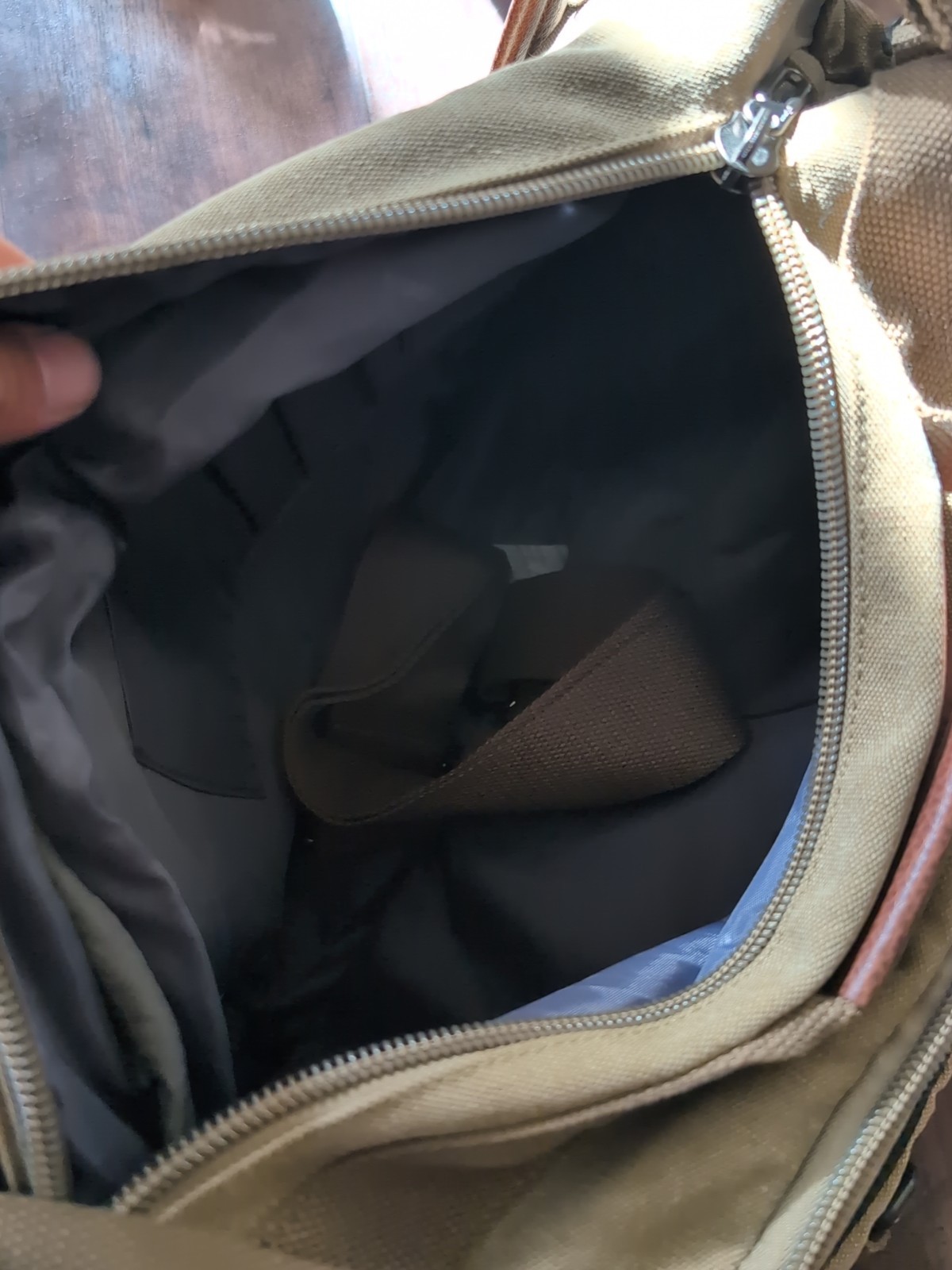 Witzman Travel backpack Canvas/Leather Utility Large Size