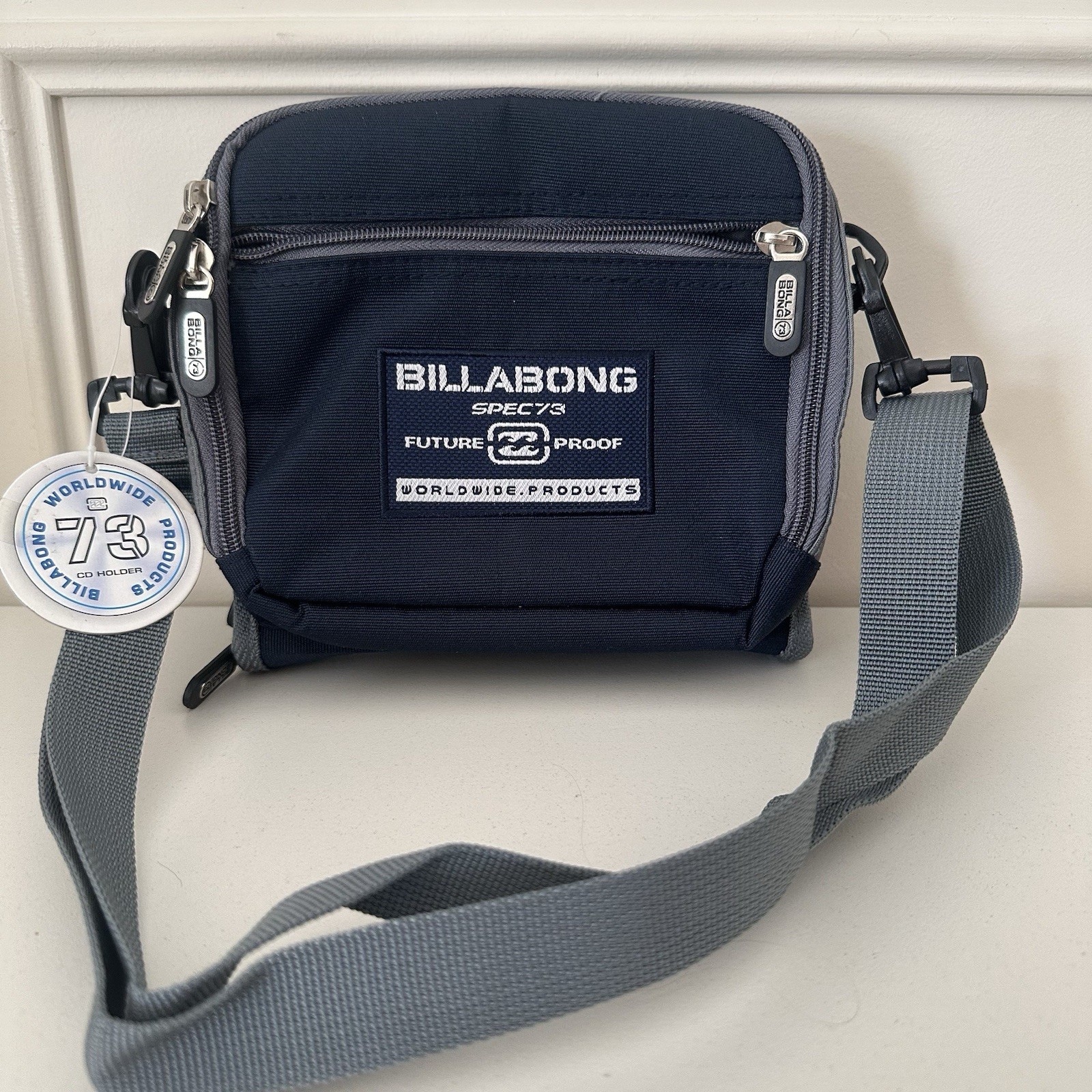 Billabong Retro Vintage Surfing Side Bag Pack Beach Surf CD Holder New With Tags