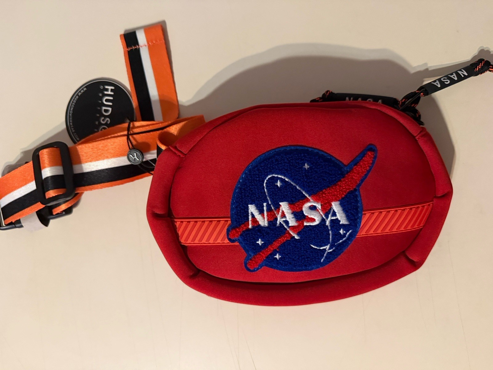 NWT DISCONTINUED Hudson NASA Waist Pouch Crossbody Bag Fanny Pack red A13