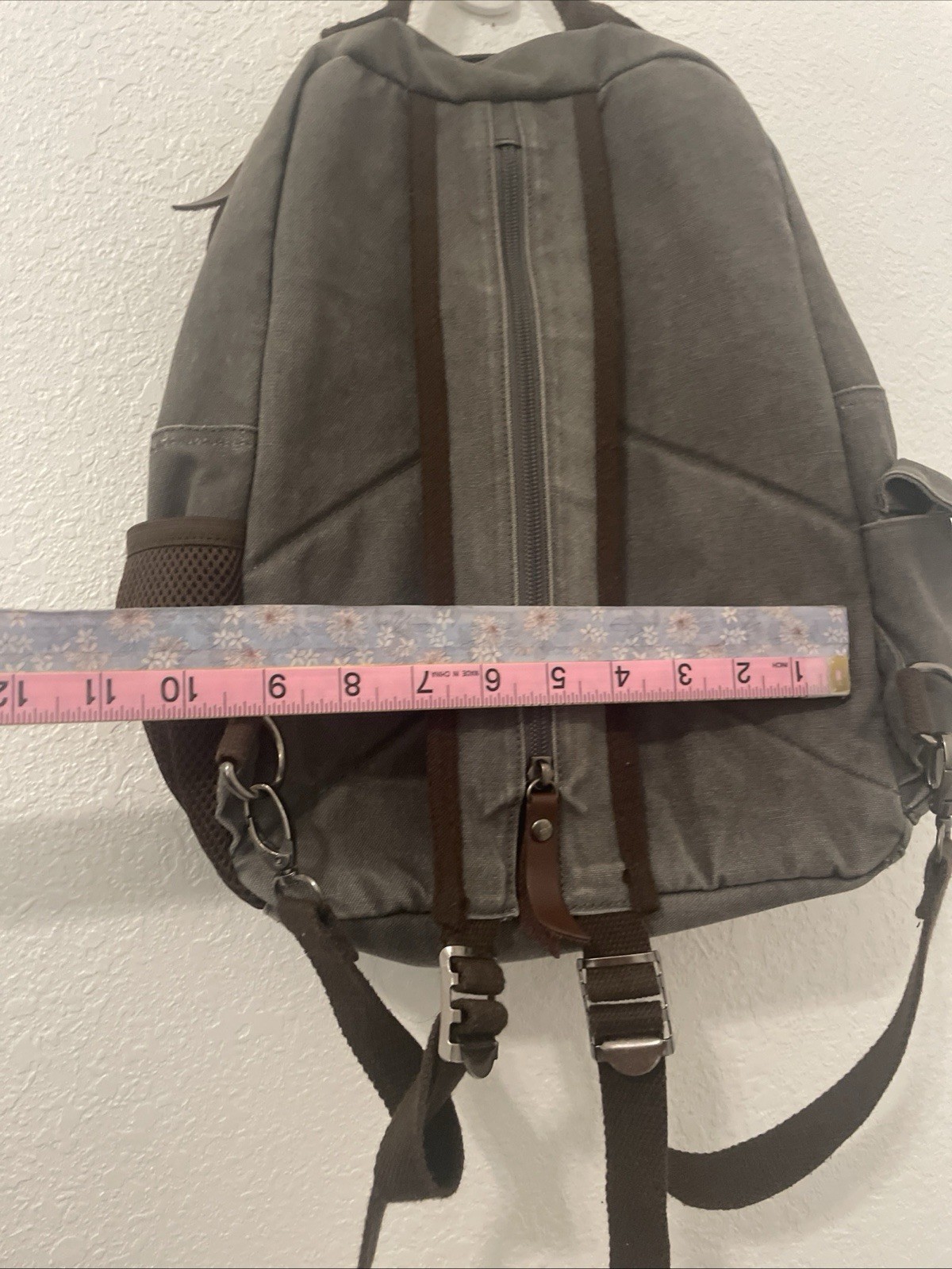 Unisex Canvas Convertible Backpack Rucksack Pack Sling Work Dad Bag Travel