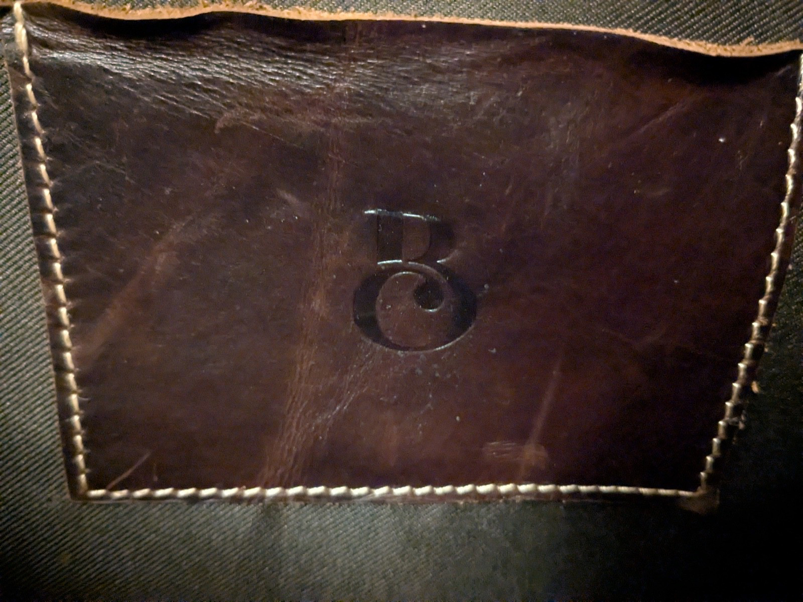 Leather briefcase for men – brown, used but excellent condition