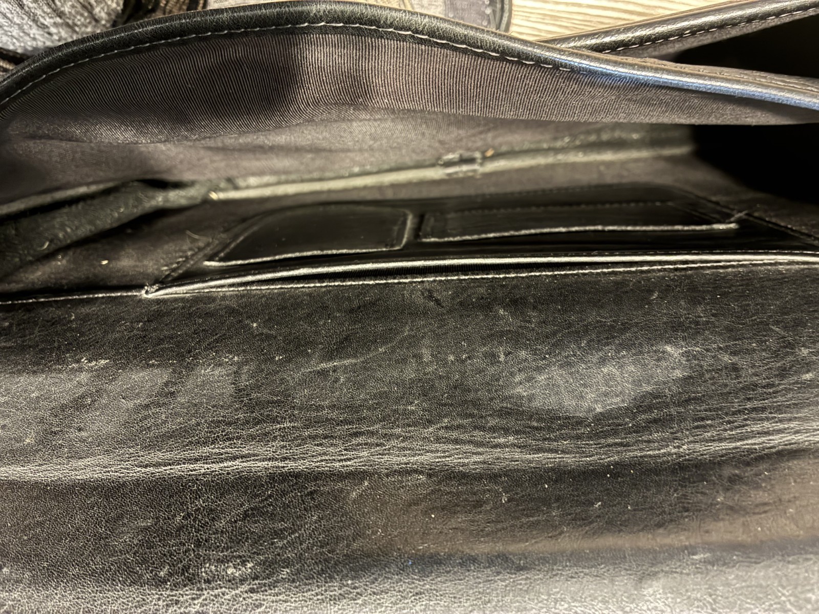 Aston Leather Briefcase, Black, 15 inch, Made in USA