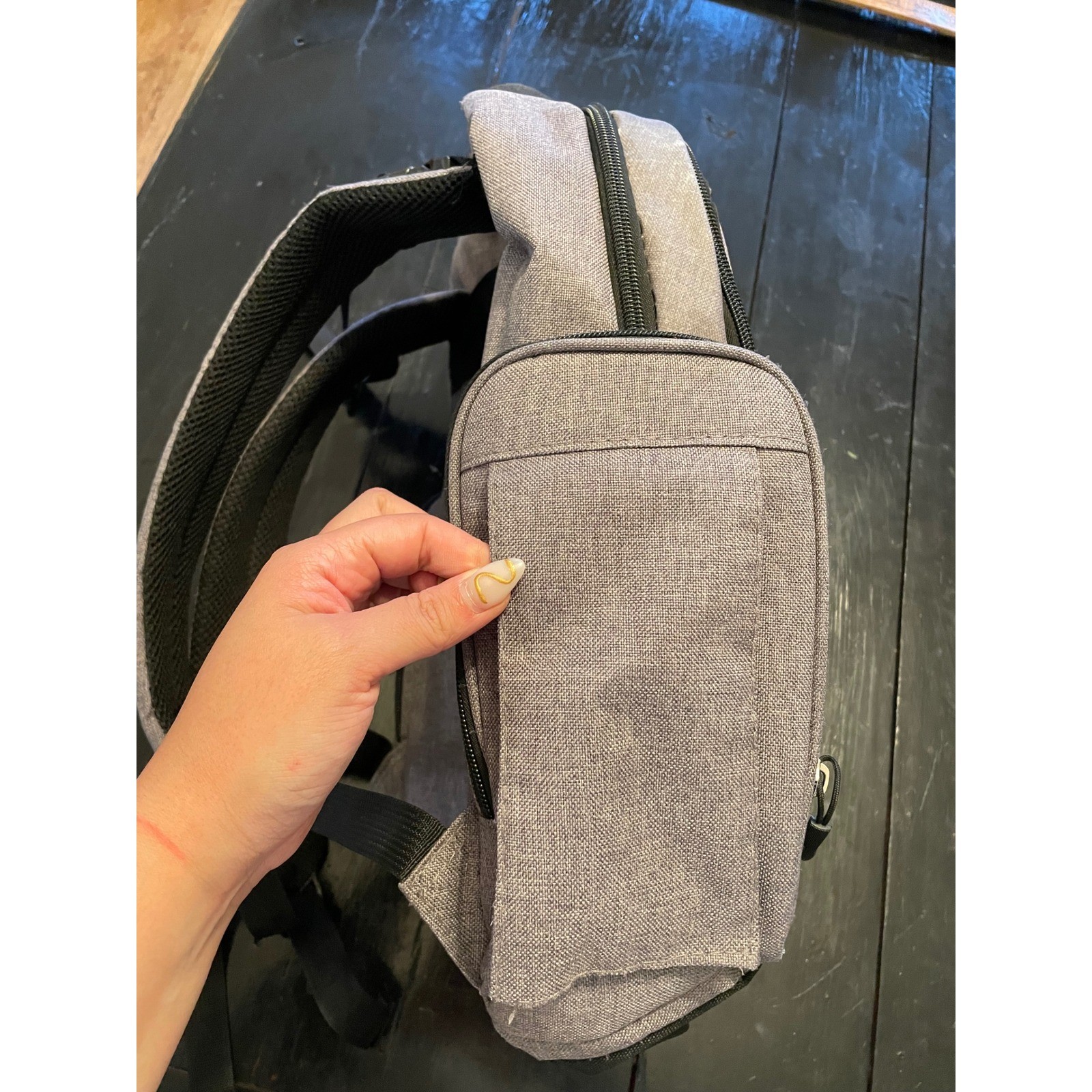 Eddie Bauer First Adventure Backpack Gray Heathered Outdoor Travel School Bag