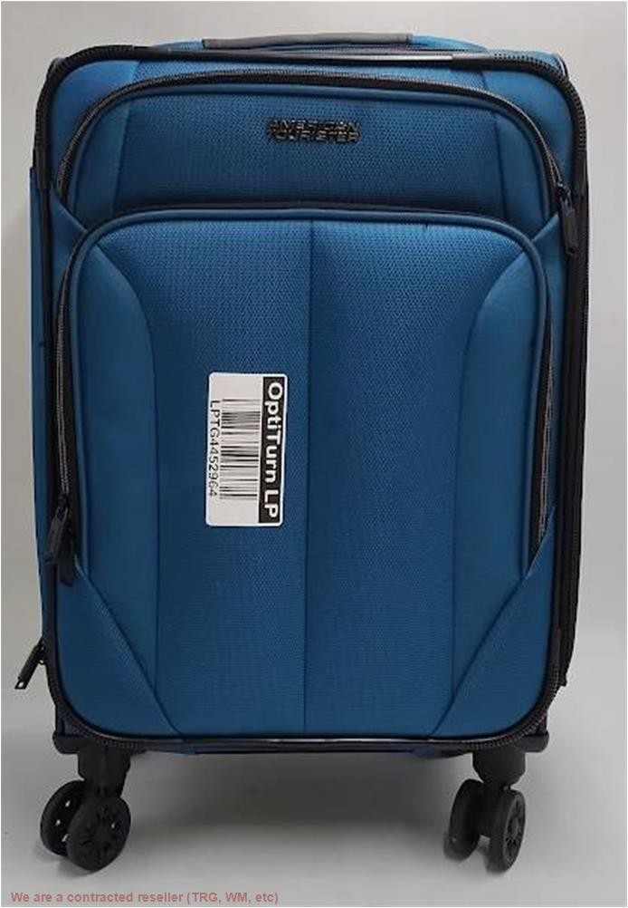 American Tourister Phenom 20″ Softside Spinner Suitcase – Blue SEE DETAILS
