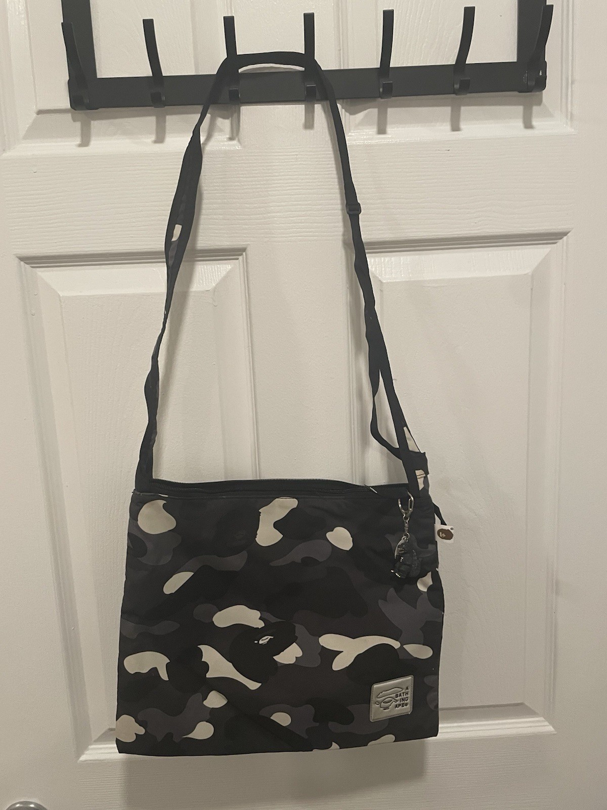 BAPE (A Bathing Ape) Black Camo Sacoche/Shoulder Bag
