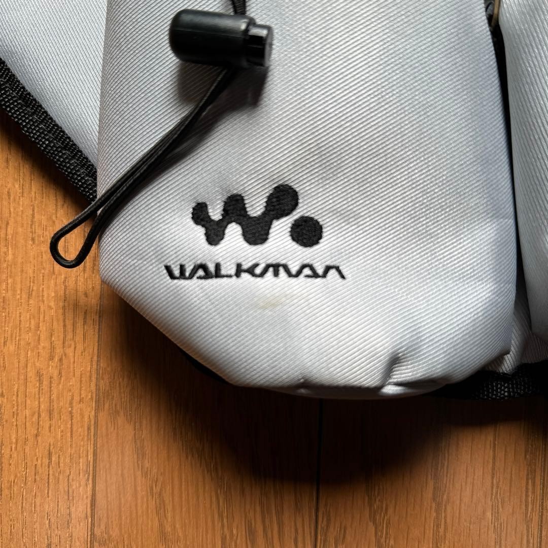 SONY WALKMAN Waist Pouch Bag Silver Gray Unused From Japan Rare